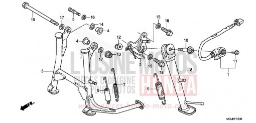 BEQUILLE CBF1000FAC de 2012